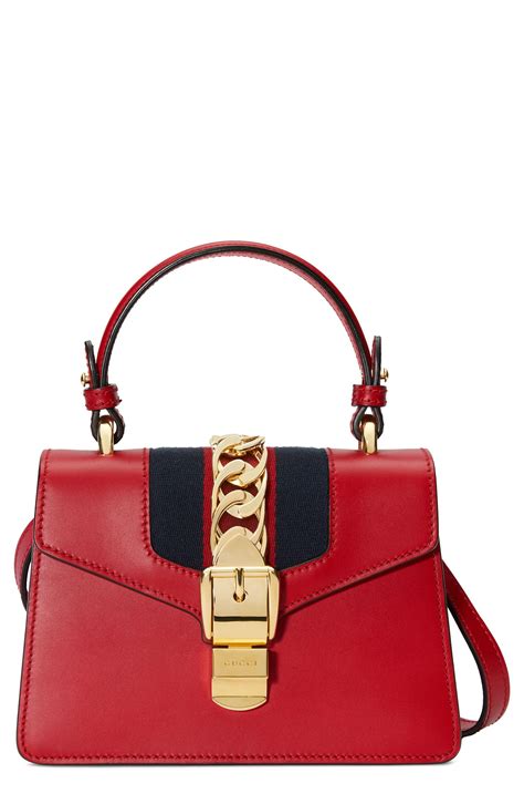 gucci sylvie leather shoulder bag replica|gucci sylvie top handle bag.